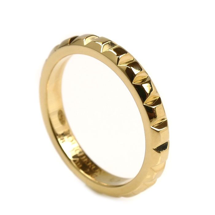 Boucheron ブシュロン K 18 YG イエローゴールド クルドパリ ミディアム リング 指輪 8号 48 3.4 g レディース