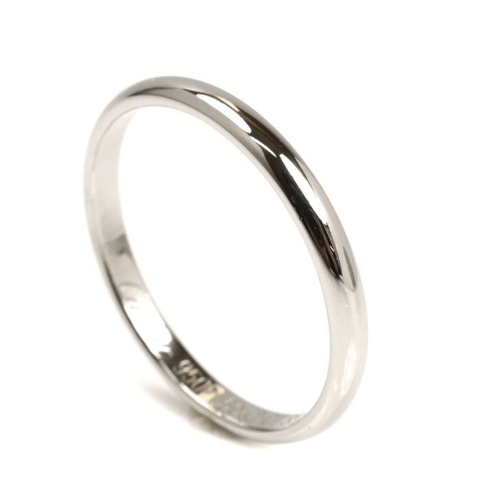 CARTIER カルティエ Pt 950プラチナ ウェディング リング 指輪 18.5号 59 3.4 g メンズ