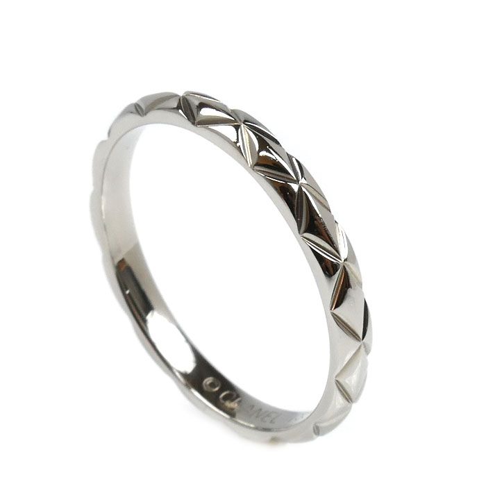 CHANEL シャネル Pt 950プラチナ マトラッセ リング 指輪 16.5号 57 3.5 g メンズ