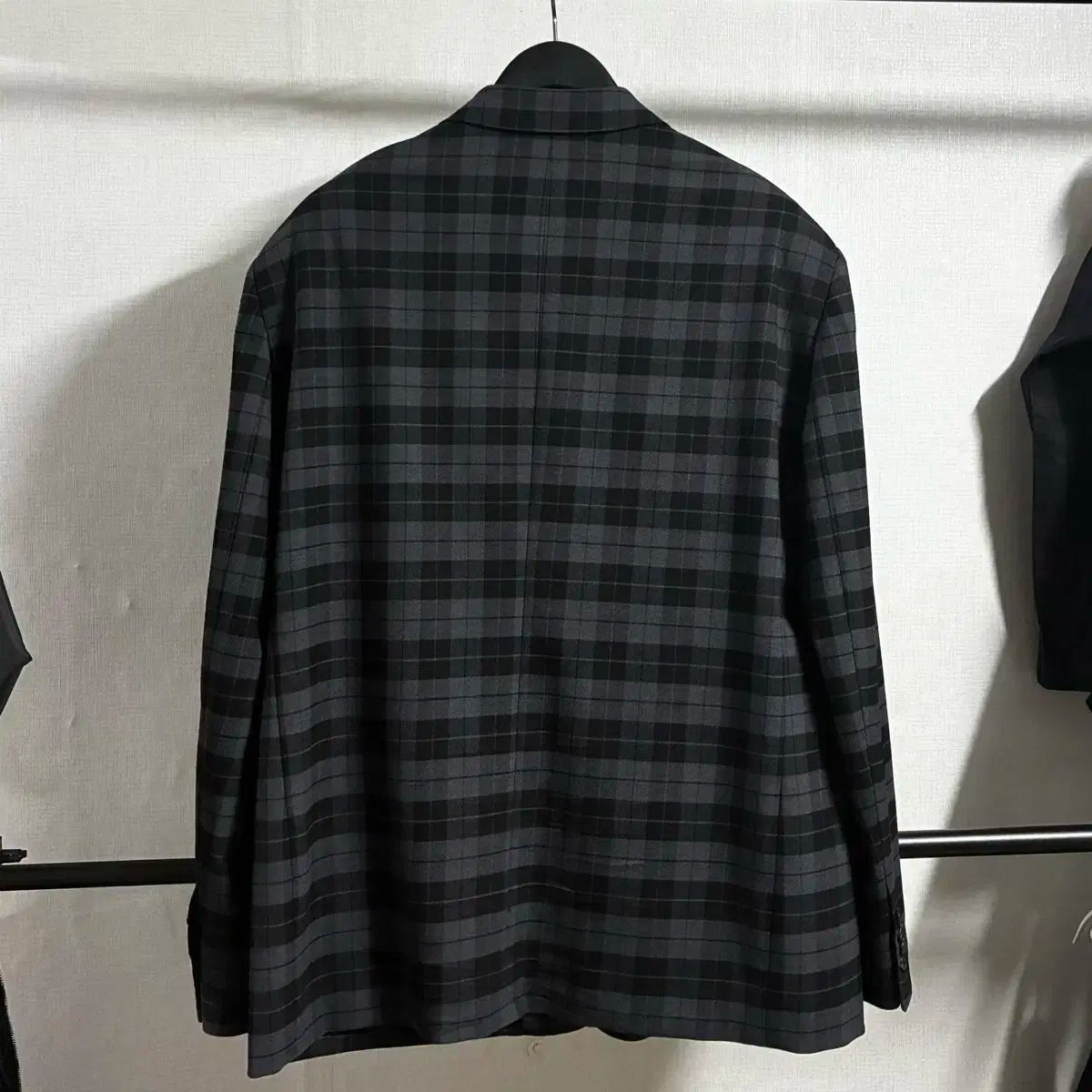 48 バレンシアガ 19FW タタン CHECK パッチ ブレーザー ジャケット