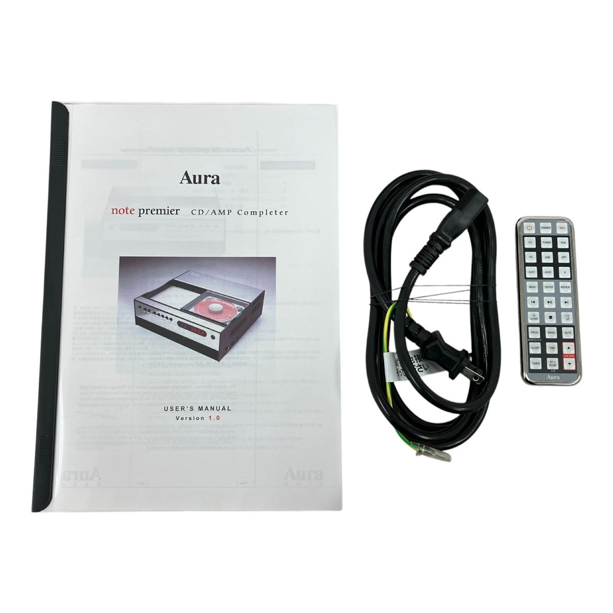 AURA note オーラノート CDアンプ一体型プレーヤー CDプレイヤー オーディオ機器 ジャンク M10288009