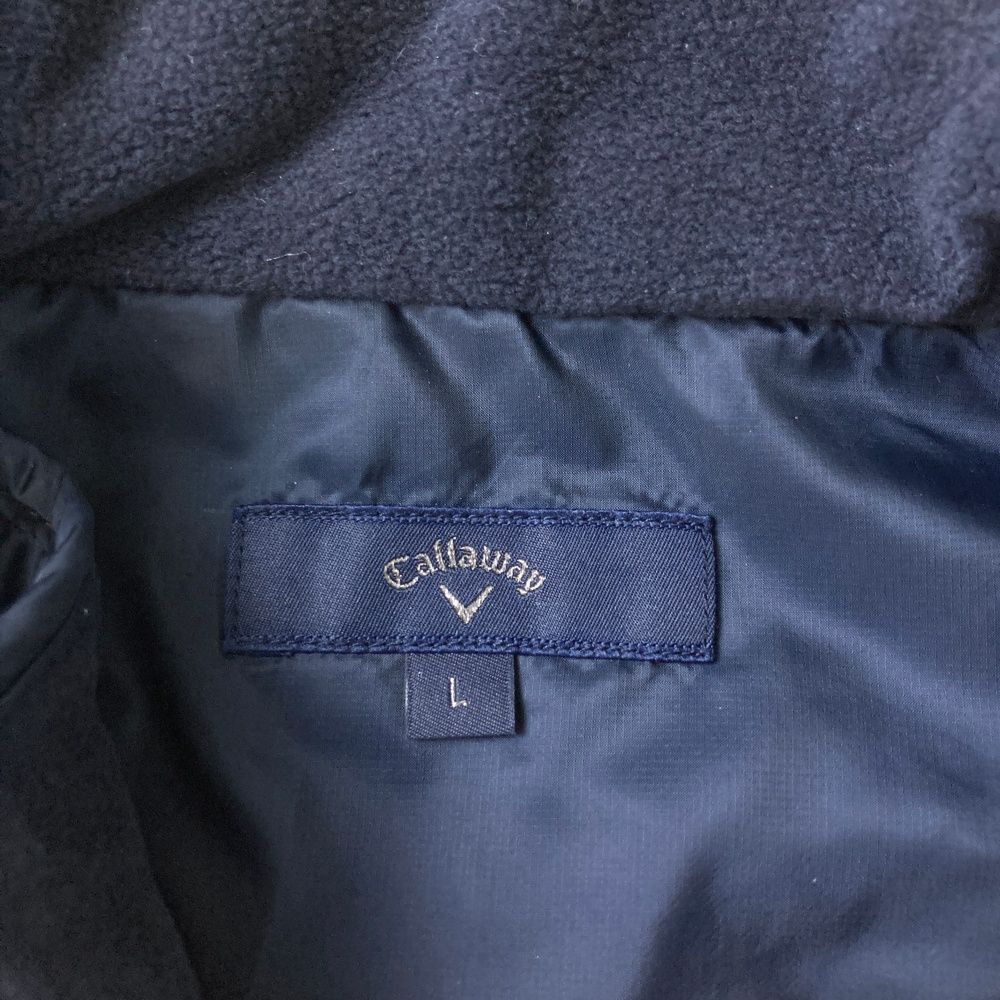 サイズ：L CALLAWAY キャロウェイ 2WAY 中綿ジャケット ネイビー系