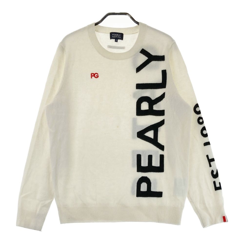 サイズ 5 PEARLY GATES パーリーゲイツ カシミヤ 長袖ニットセーター ベージュ系 240101441699 ゴルフウェア メンズ ストスト