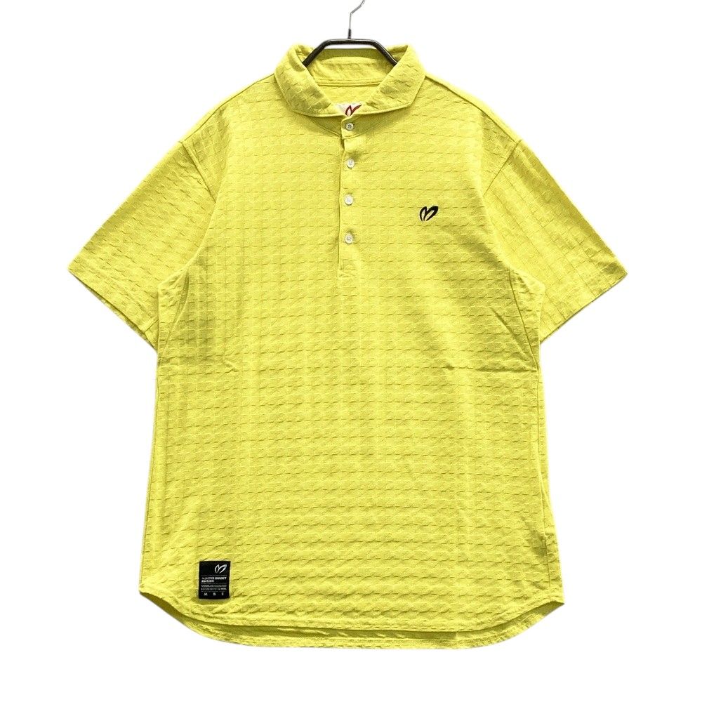 サイズ 7 MASTER BUNNY EDITION マスターバニーエディション 半袖ポロシャツ 千鳥柄 イエロー系 240101549534 ゴルフウェア メンズ ストスト