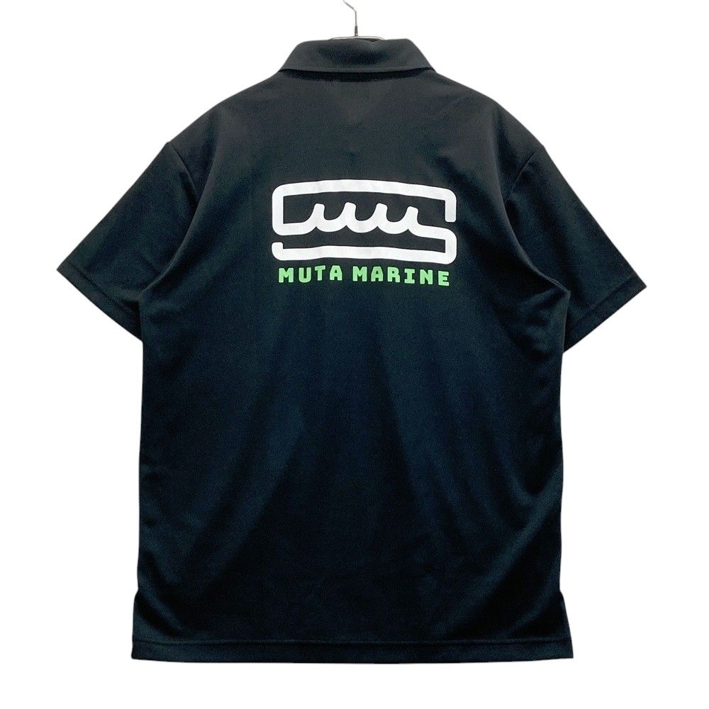 サイズ 7 MUTA MARINE ムータマリン 半袖ポロシャツ ボタンダウン ブラック系 ゴルフウェア メンズ ストスト