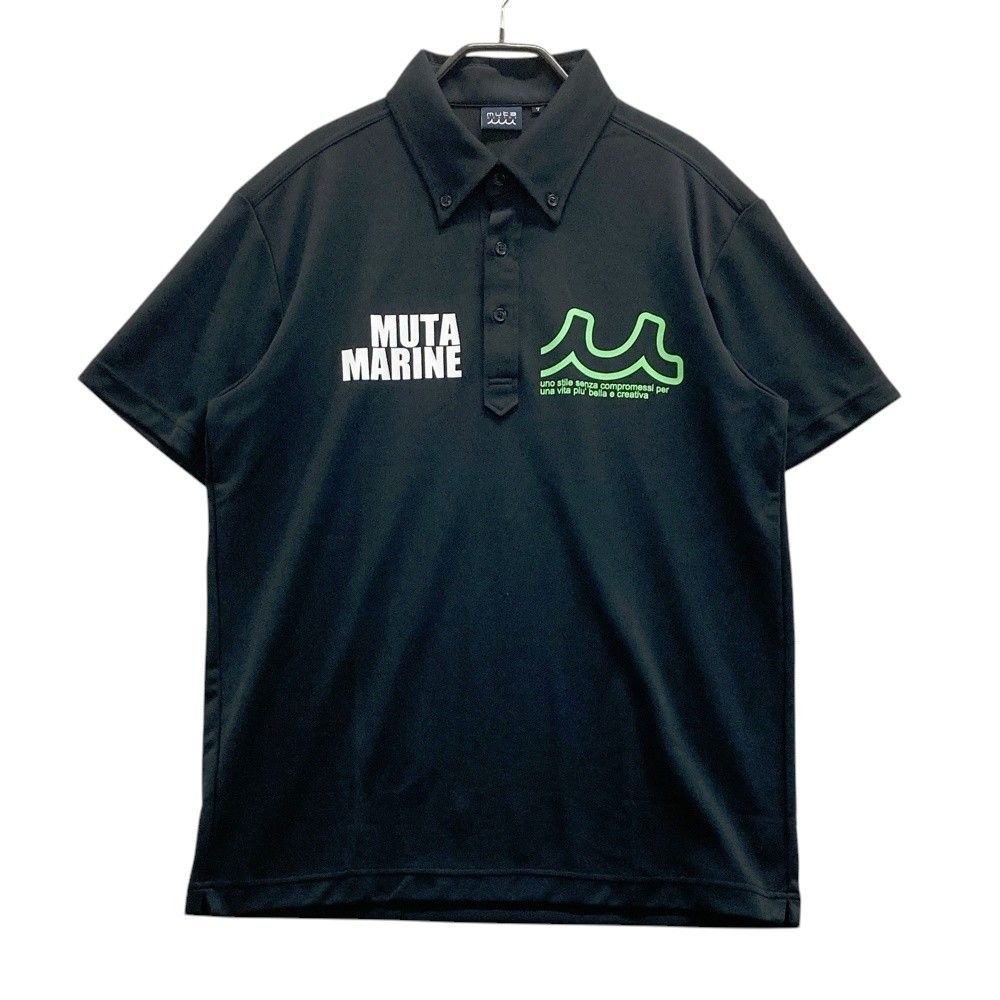サイズ 7 MUTA MARINE ムータマリン 半袖ポロシャツ ボタンダウン ブラック系 240101550843 ゴルフウェア メンズ ストスト
