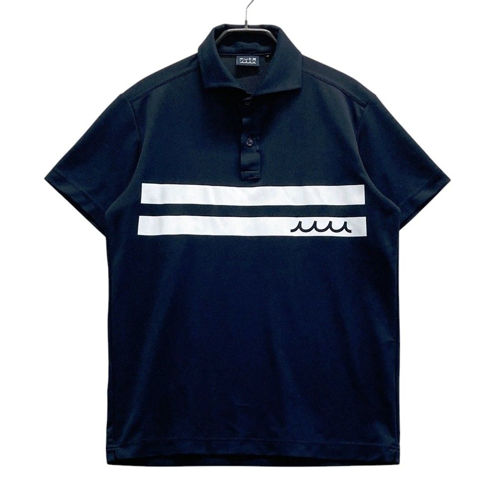 サイズ：4 MUTA MARINE ムータマリン 半袖ポロシャツ ネイビー系