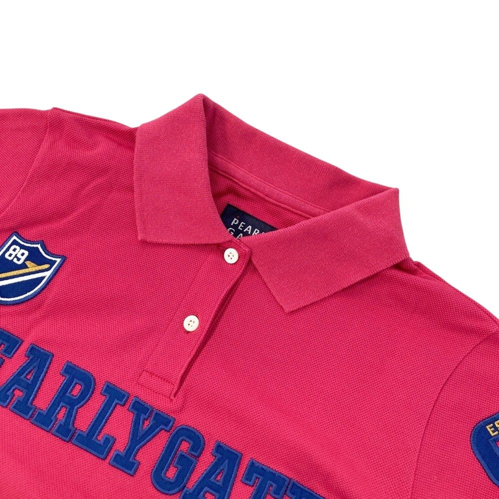 サイズ：0 PEARLY GATES パーリーゲイツ フロントロゴ 半袖ポロシャツ