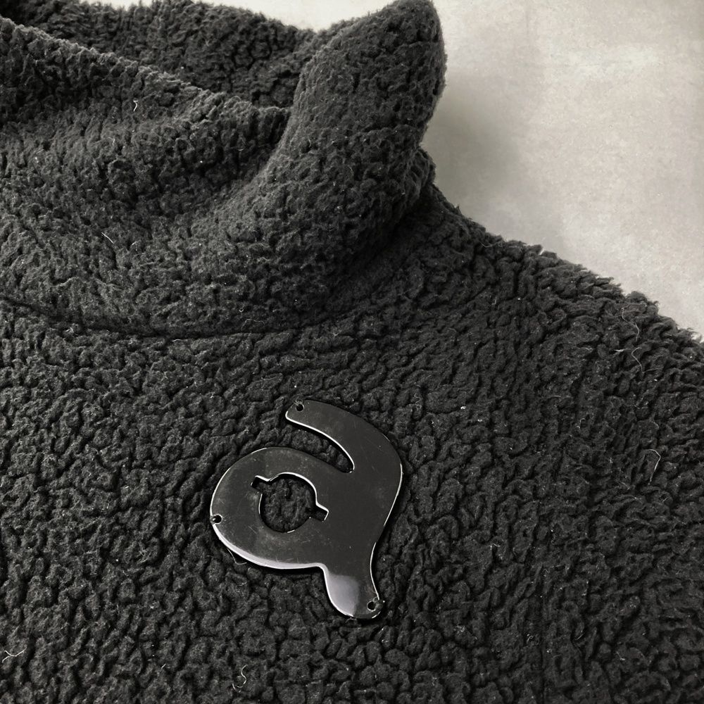  サイズ 36 アルチビオ ボア切替 ハイネック 半袖ワンピース ブラック系 ゴルフウェア レディース ストスト ワンピース レディースウェア