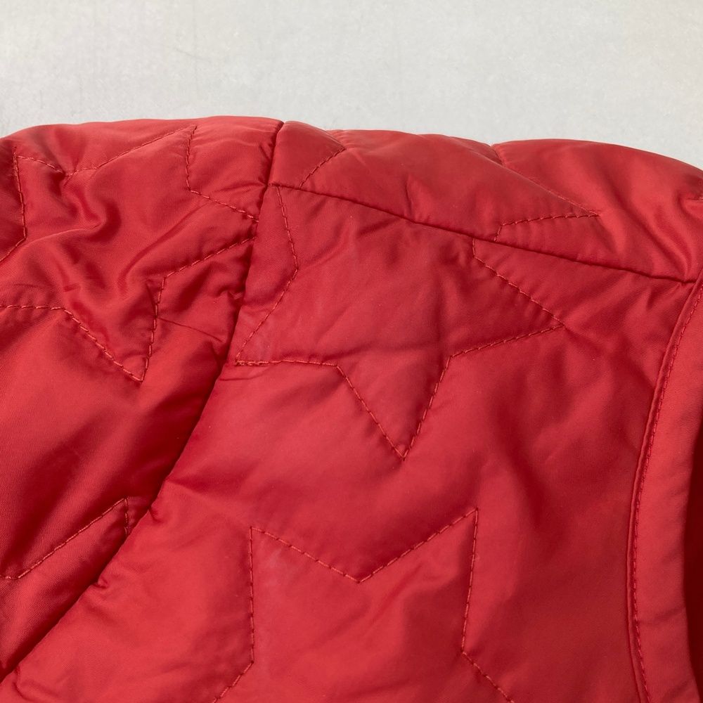  サイズ L BEAMS GOLF ビームスゴルフ 中綿ジャケット 星 レッド系 ゴルフウェア レディース ストスト ジャケット レディースウェア