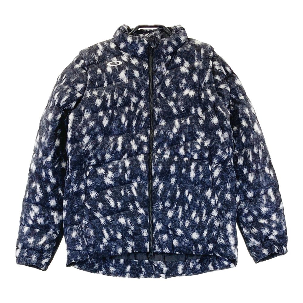 サイズ L OAKLEY オークリー FOA500490 蓄熱2WAY ダウンジャケット 総柄 ブラック系 240101458130 ゴルフウェア レディース ストスト
