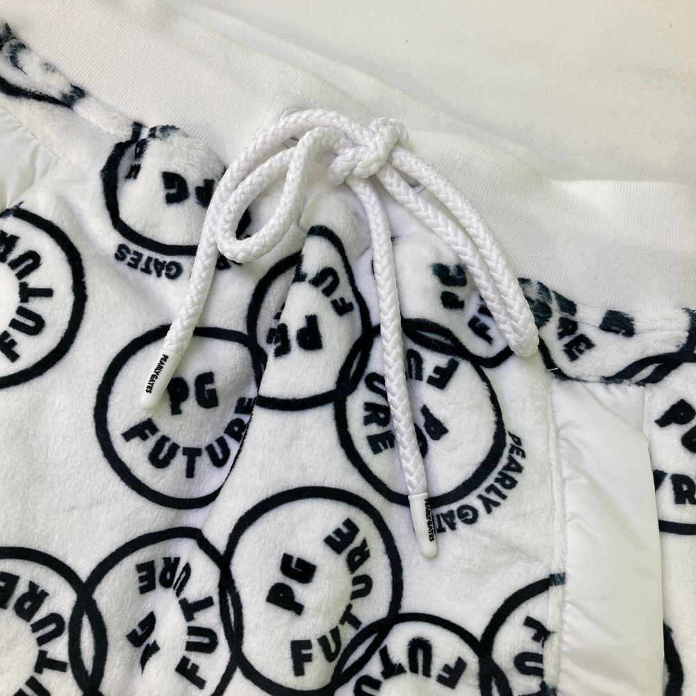  サイズ 0 PEARLY GATES パーリーゲイツ 055-2134014 ベロアボンバー スカート FUTURE NIKO ニコちゃん 総柄 ホワイト系 ゴルフウェア レディース ストスト スカート レディースウェア