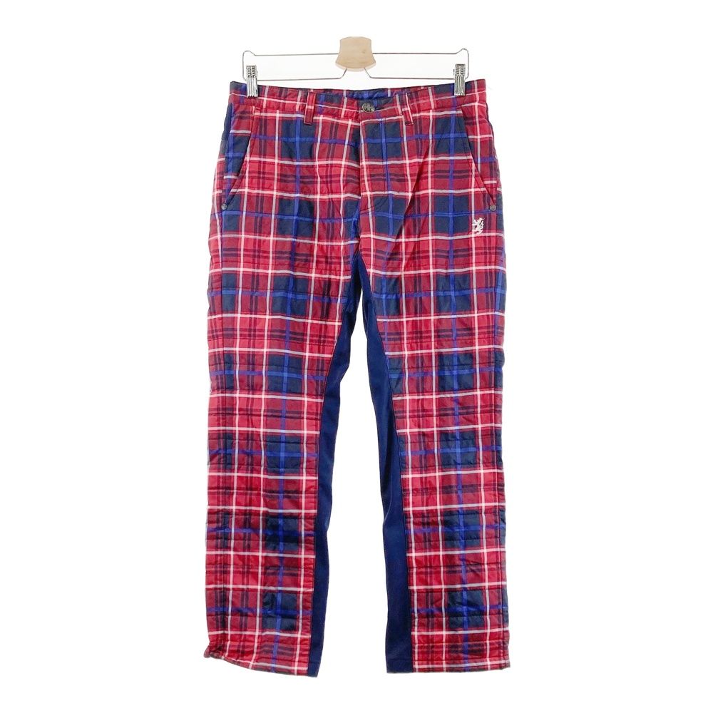 サイズ：L ADMIRAL アドミラル 中綿切替 ロングパンツ チェック柄