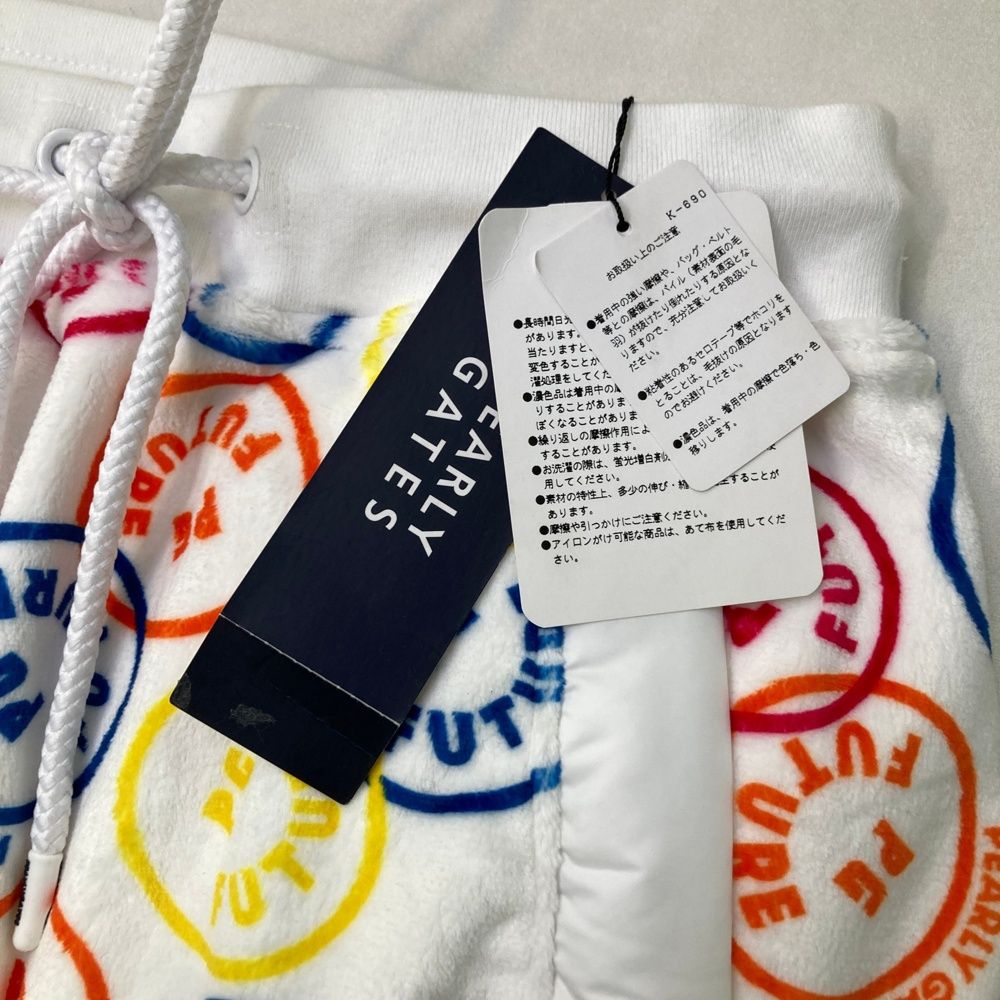  サイズ 1 PEARLY GATES パーリーゲイツ 055-2134014 ベロアボンバー スカート FUTURE NICO ニコちゃん 総柄 ホワイト系 ゴルフウェア レディース ストスト スカート レディースウェア