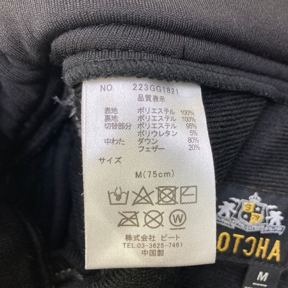 サイズ：M GOTCHA GOLF ガッチャゴルフ 裏起毛 ダウンパンツ 総柄