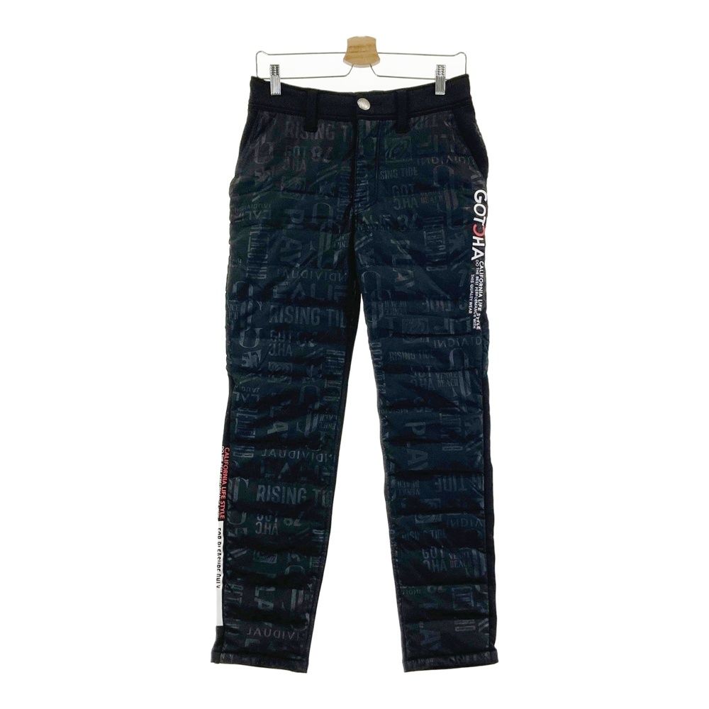 サイズ：M GOTCHA GOLF ガッチャゴルフ 裏起毛 ダウンパンツ 総柄