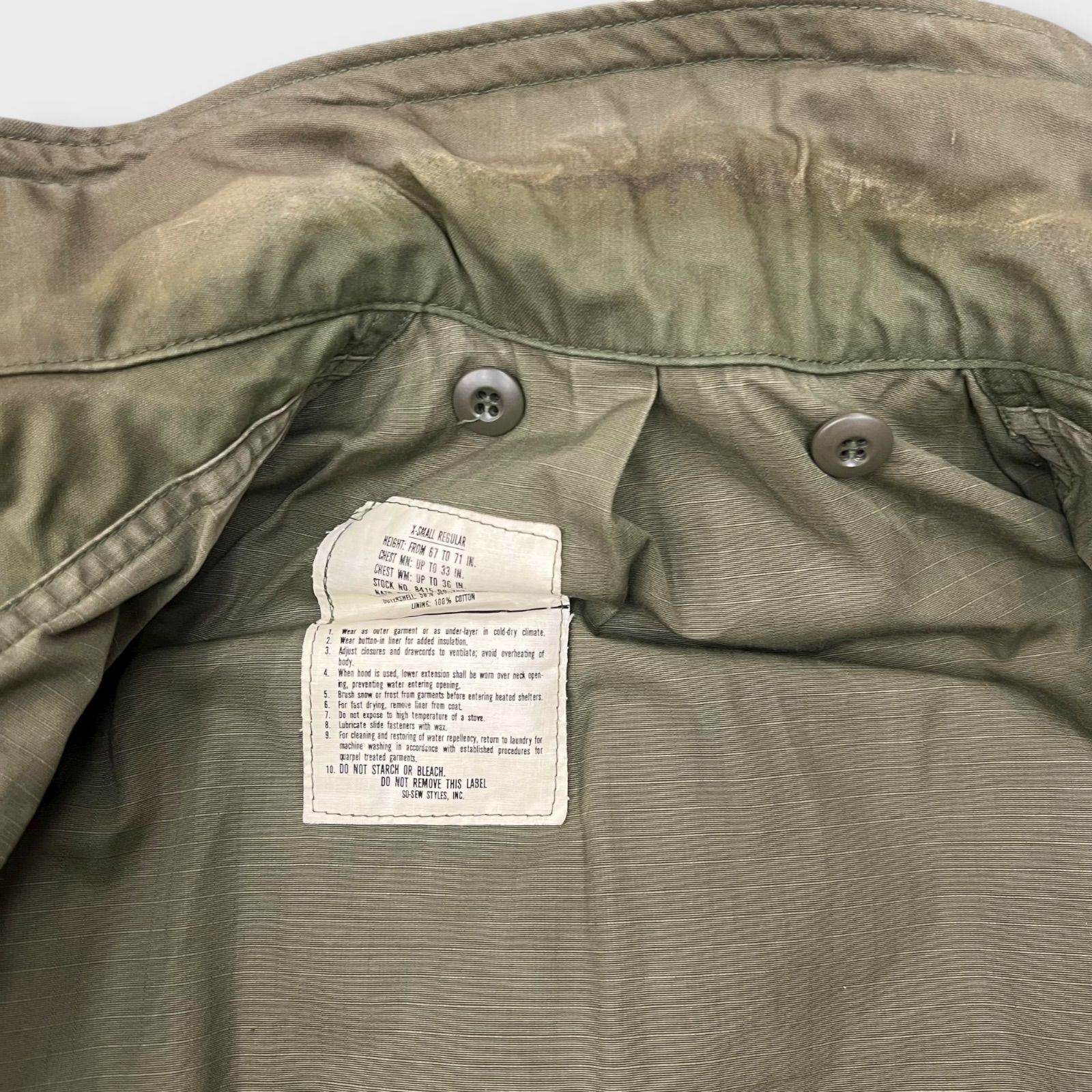 80s U.S.ARMY M65 フィールドジャケット 3rd DLA100-81-C-2335 