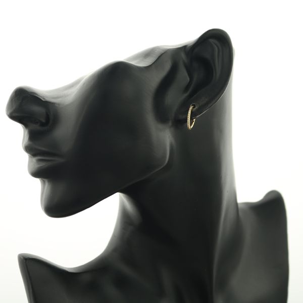 K18 ヒロタカ ブラックダイヤモンド ショートアロー 片耳 ピアス YG K18 ALL ABOUT BASICS ブラックダイヤモンド ショートアロー ピアス