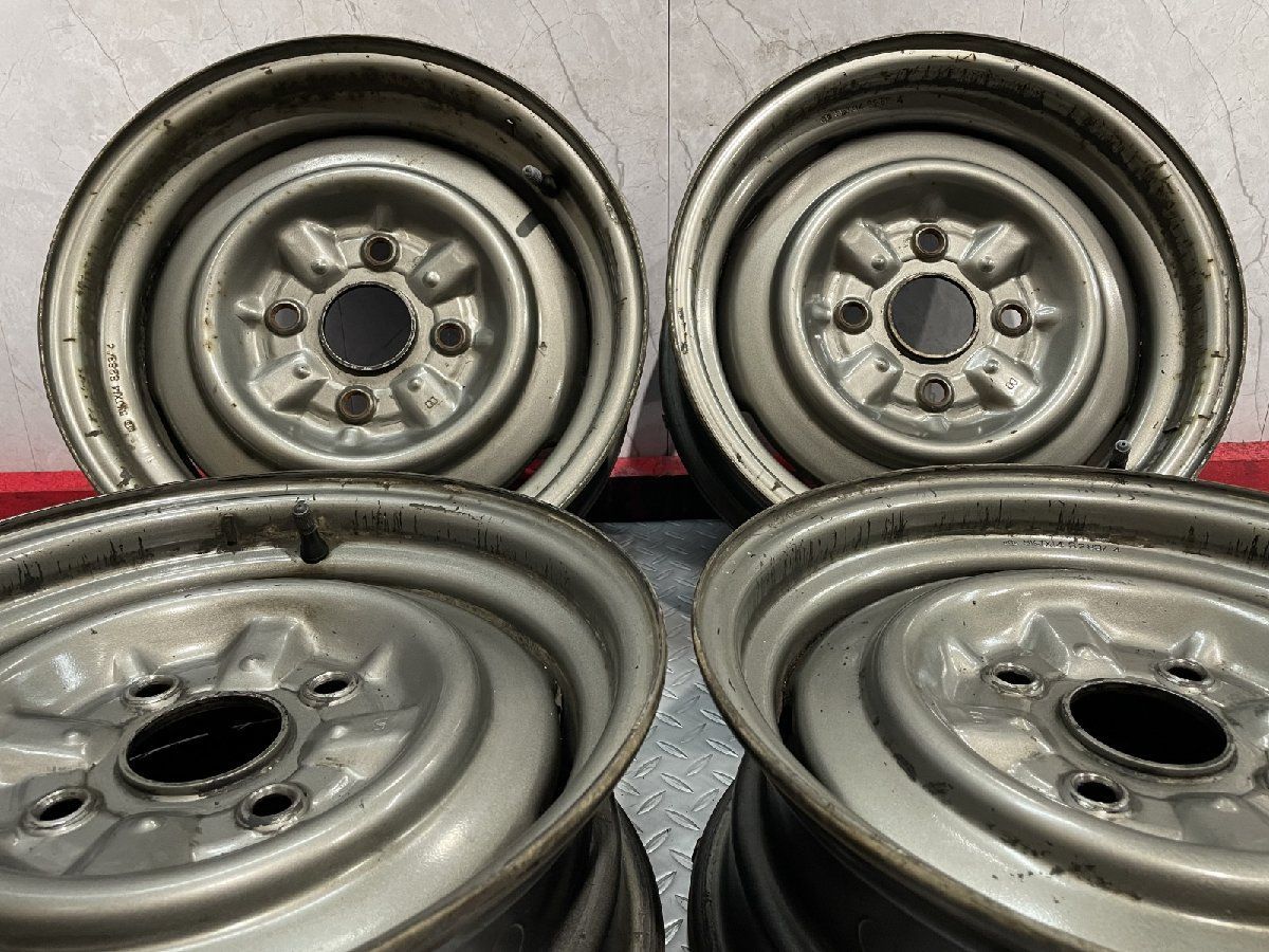 TOYOTA トヨタ GX 71 マークⅡ クレスタ チェイサー スチールホイール 14インチ 4本 5 3 28 MHC 470