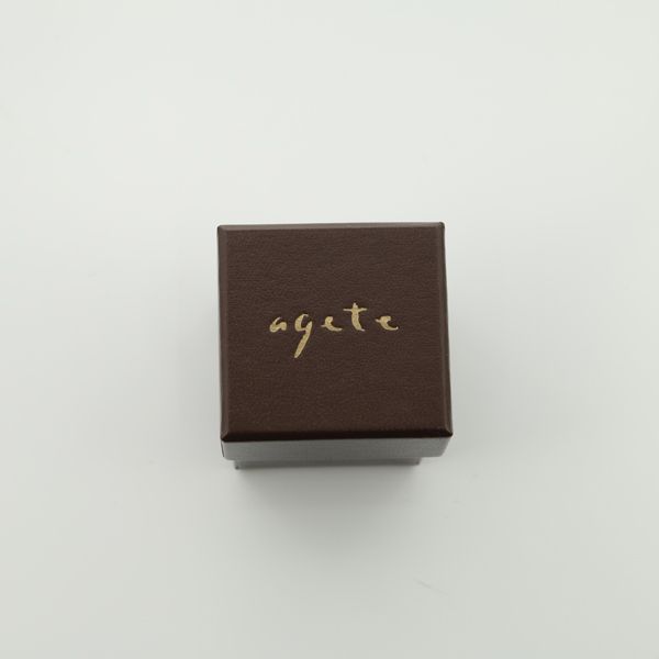 【現行品】 agete アガット K10 リング 9号 オリーブ 透かし agete 10K オリーブモチーフ 透かしリング agete アガット K10YG 10金