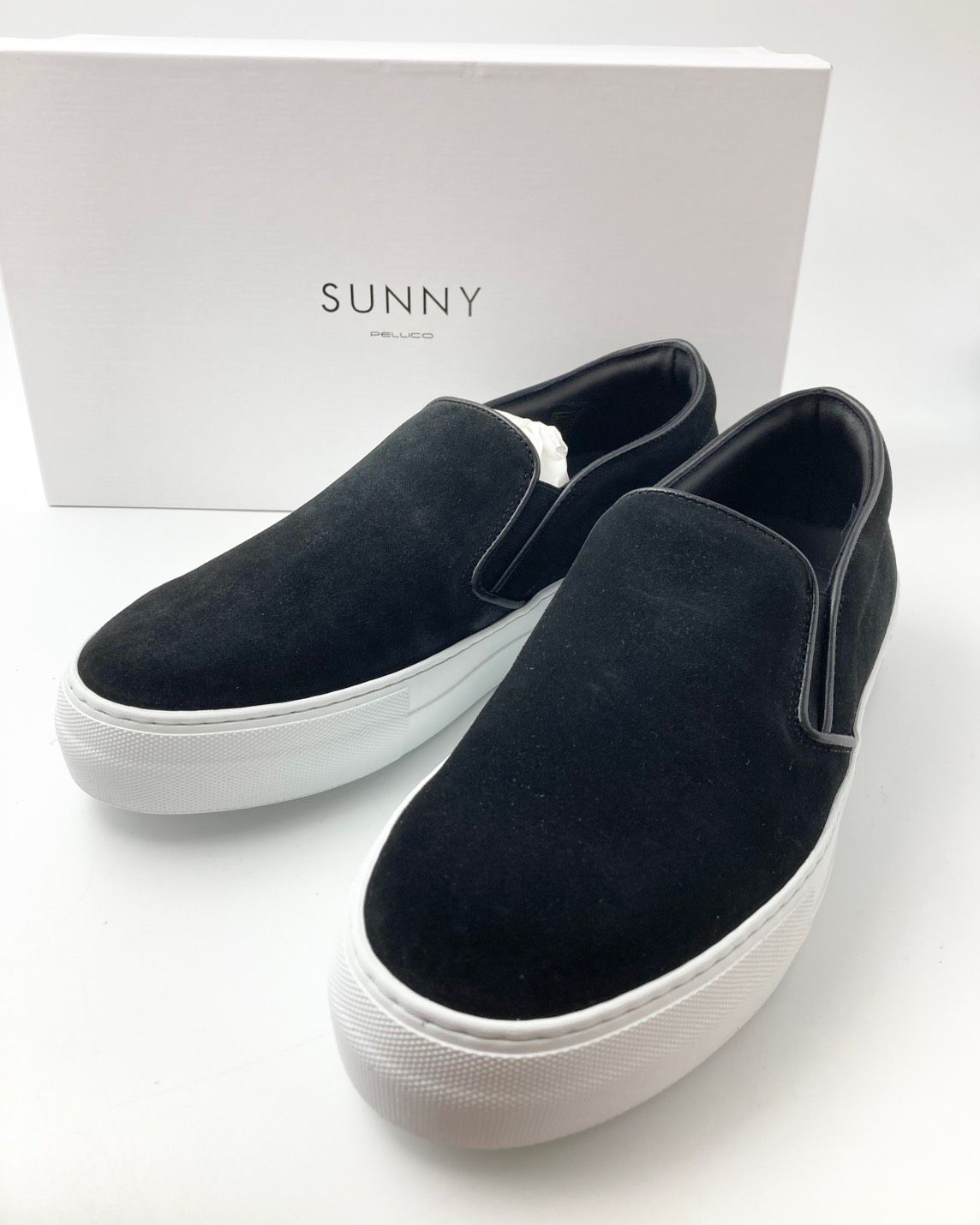 PELLICO SUNNY ペリーコサニー GIOIA M001 スエード スリッポン 41 NERO