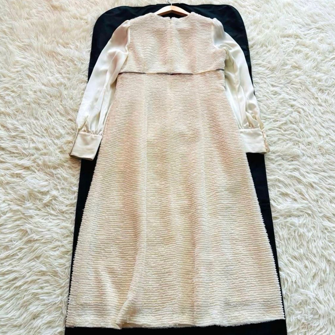 ブルーレーベルクレストブリッジ フリンジジャカードコンビドレス