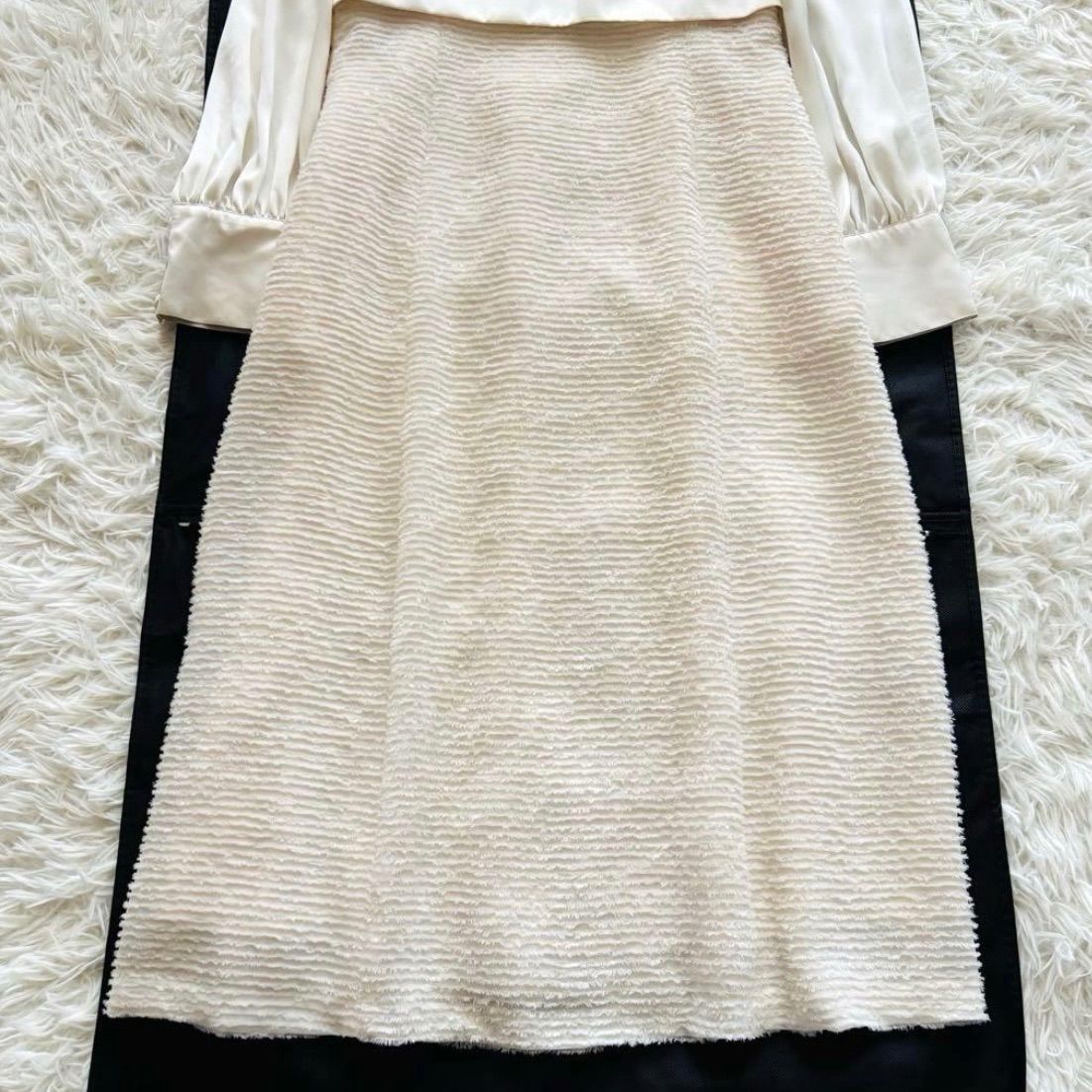 ブルーレーベルクレストブリッジ フリンジジャカードコンビドレス