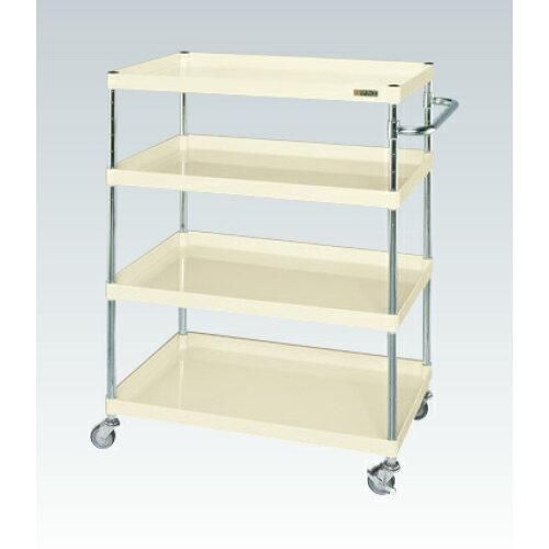 5営業日で発送 サカエ CSパールワゴン軽量タイプ 4段 アイボリー CSP-90154LNUI 2228883