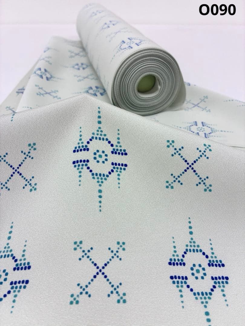 小紋 丹後ちりめん 反物 正絹 O 090