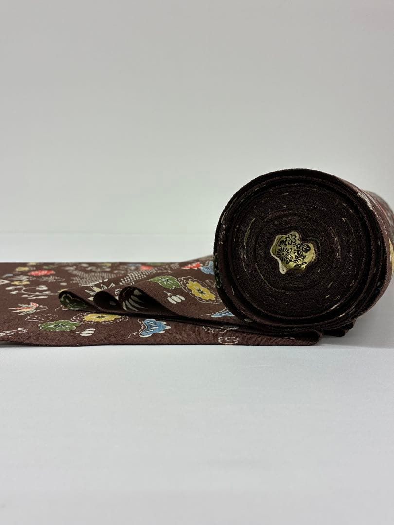  工芸着物野口製 優佳里小紋 鬼しぼりちりめん 浜ちりめん 反物 正絹 O 084 小紋 着物反物