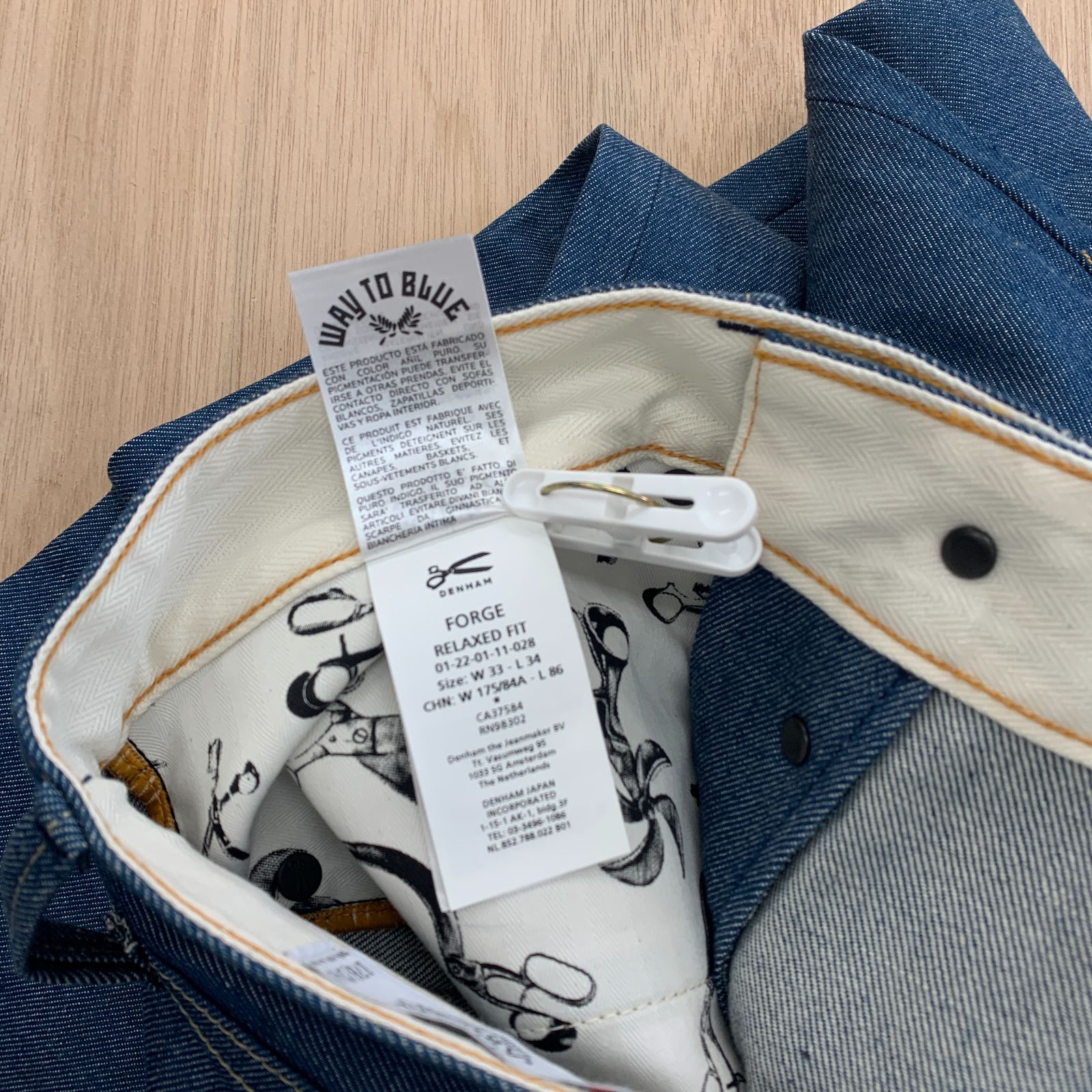 極美品/赤耳/日本製】DENHAM デンハム FORGE リラックスフィット