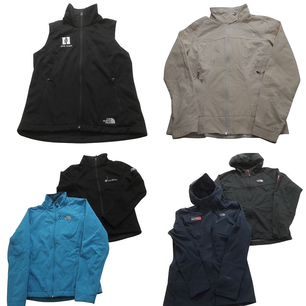 古着卸 ノースフェイス ソフトシェル ジャケット セット レディース M ベスト サミットシリーズ 古着 NC 5696