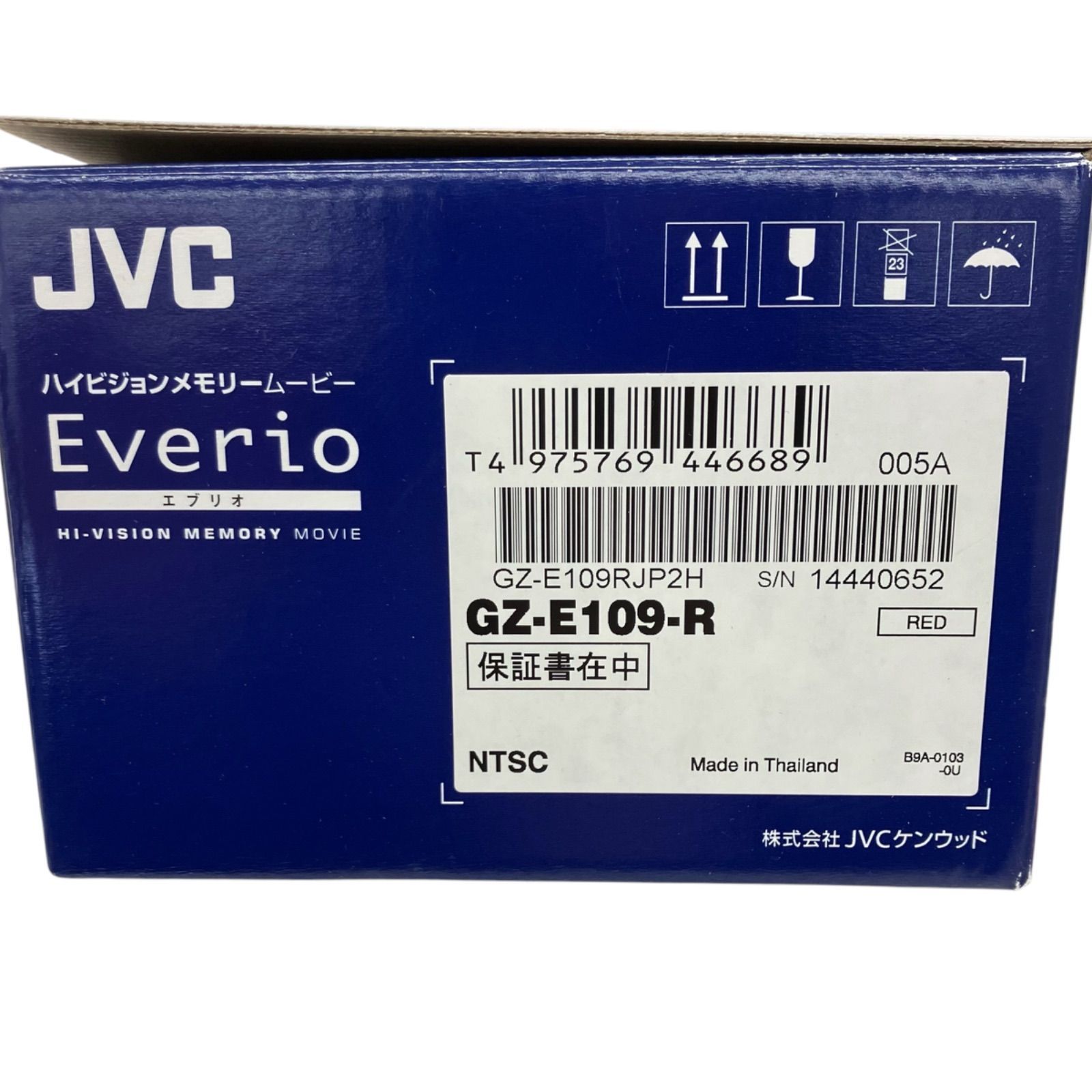 186000 通電確認のみ JVC ジェイブイシー ビデオカメラ GZ-E109-R 