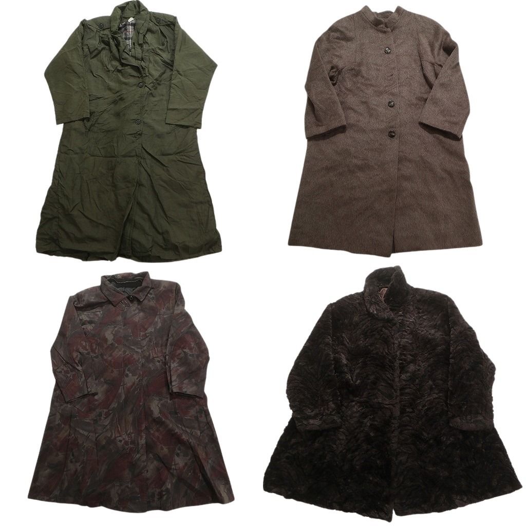 古着卸 コート MIX セット レディース 総柄 ステン ファーコート ミリタリー 古着 NC 5799