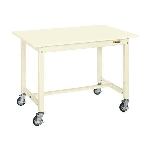 5営業日で発送 サカエ 中量作業台KTタイプ 移動式 スチール天板 900×750×825mm KT-393SBI 2228601