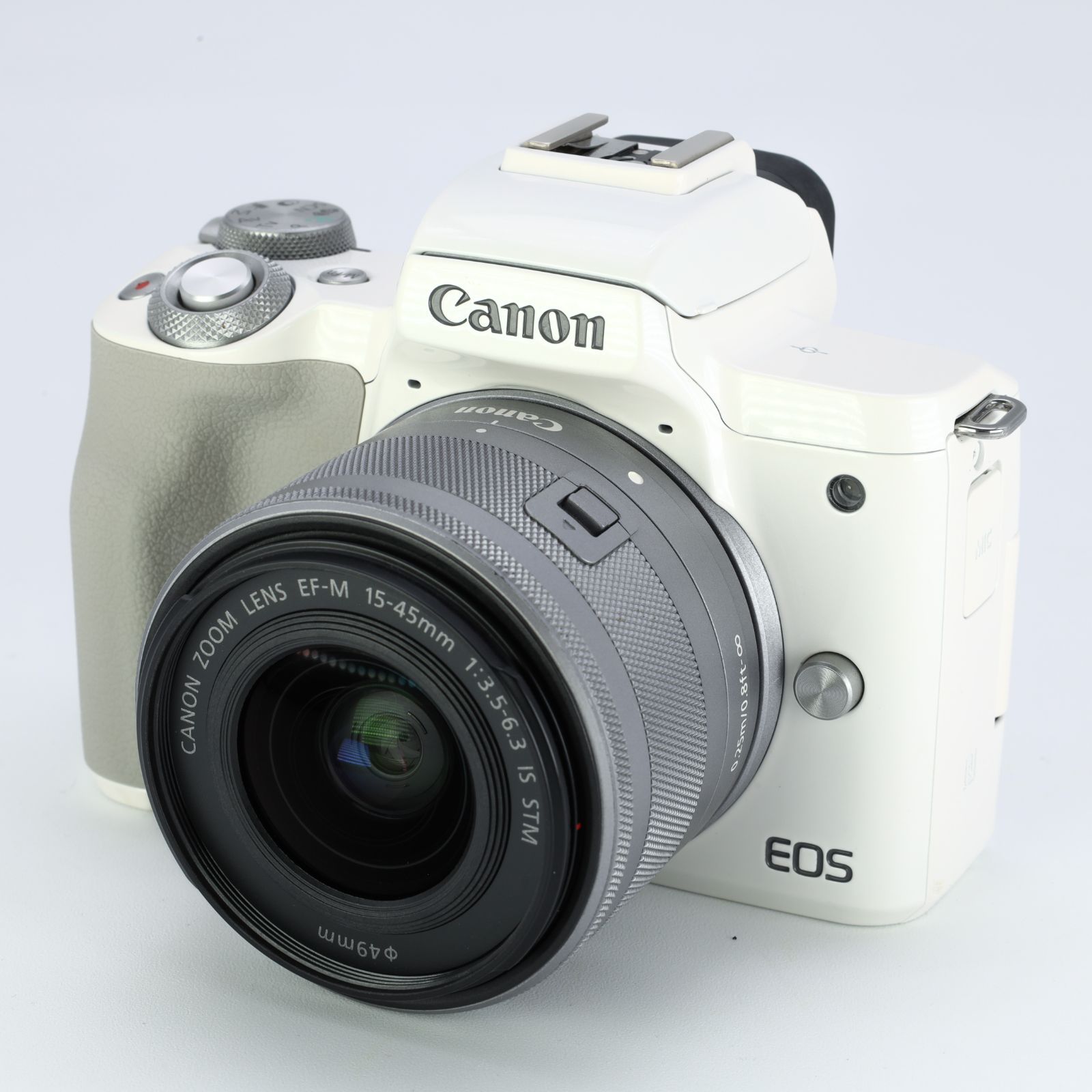 Canon キヤノン EOS Kiss M EF-M 15-45 IS STM レンズキット ホワイト _