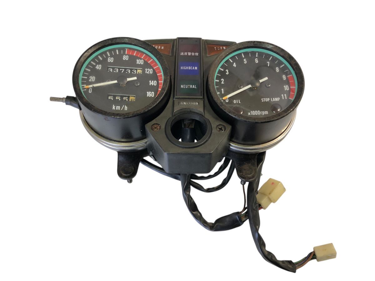 Kawasaki Z400LTD KZ400H ツイン メーター ASSY レストア ストック