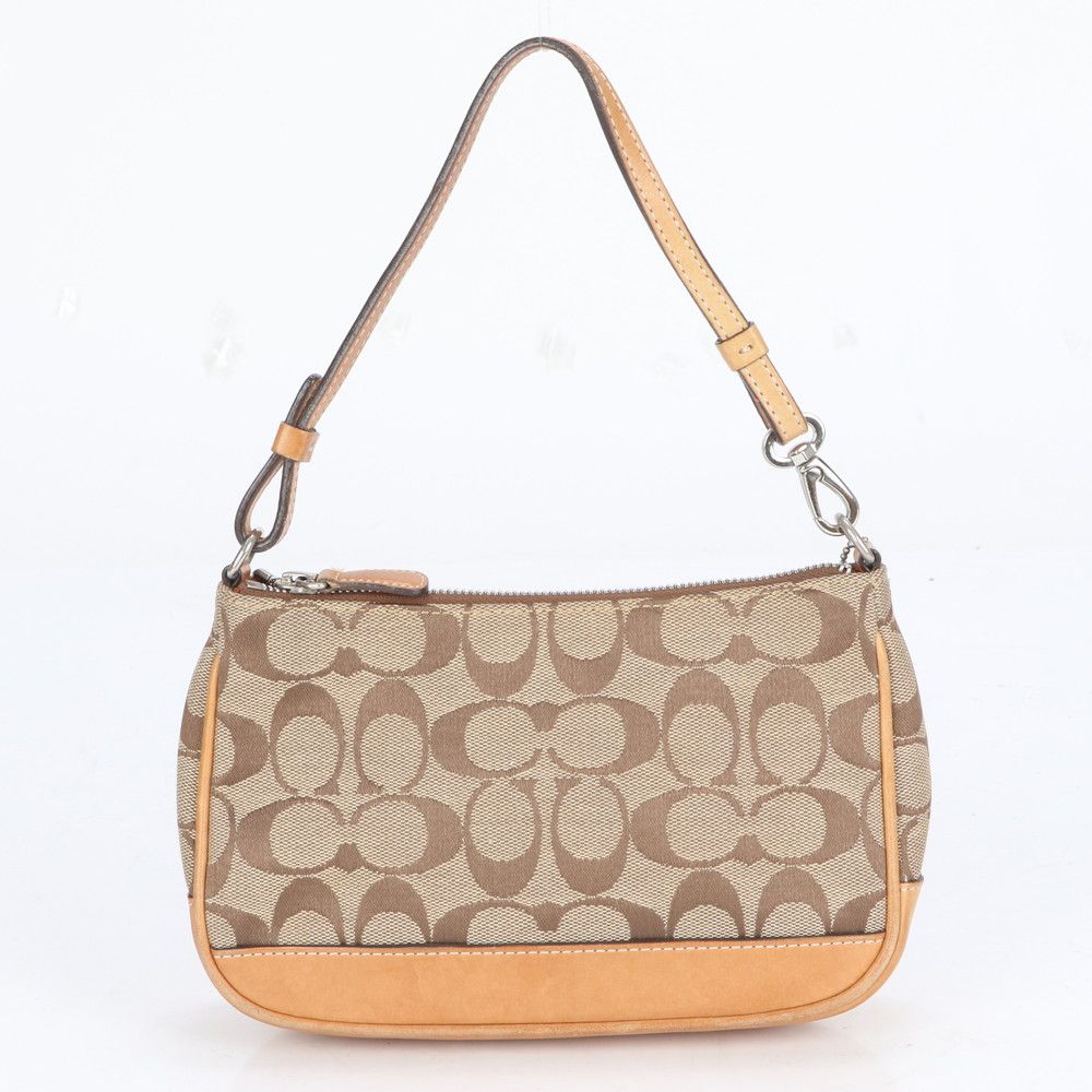 コーチ シグネチャー 6094 レザー ショルダーバッグ 肩掛け ワンショルダー ポーチ 本革 レディース EEE CZ2-4