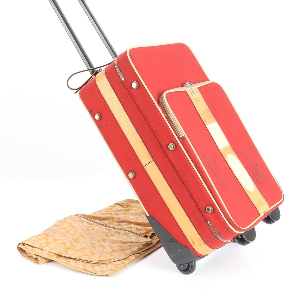 コーチ シグネチャー 5955 レザー スーツケース キャリーケース バッグ 出張 旅行 トランク トラベル ビジネス メンズ REE CZ 2