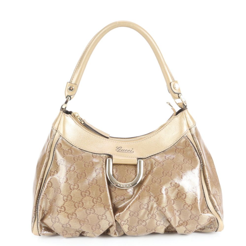 グッチ GG クリスタル アビー 190525 レザー ショルダーバッグ ゴールド 金具 ワンショルダー 本革 レディース CEE CZ3-5