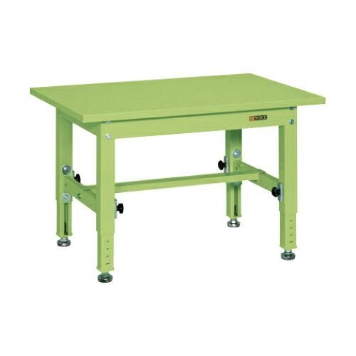 5営業日で発送 サカエ 中量高さ調整作業台TKT5タイプ スチール天板 900×600×500mm グリーン TKT5-096S 2228636
