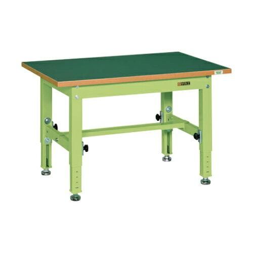5営業日で発送 サカエ 中量高さ調整作業台TKT5 サカエリューム天板 900×750×500mm グリーン TKT5-097FEN 2228629
