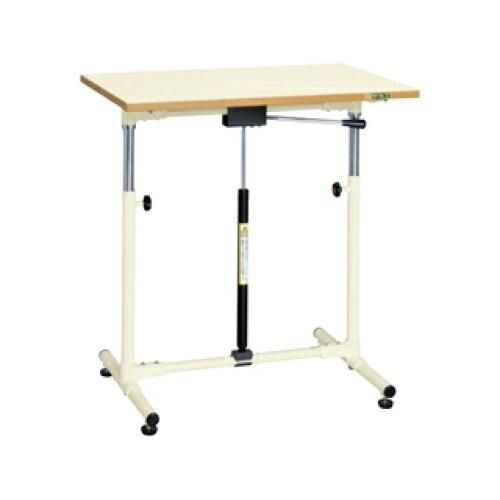 5営業日で発送 サカエ 軽量セルワーク作業台ガスバネ式固定式 アイボリー塗装 600×450×600mm CLG-6045PIA 2228825