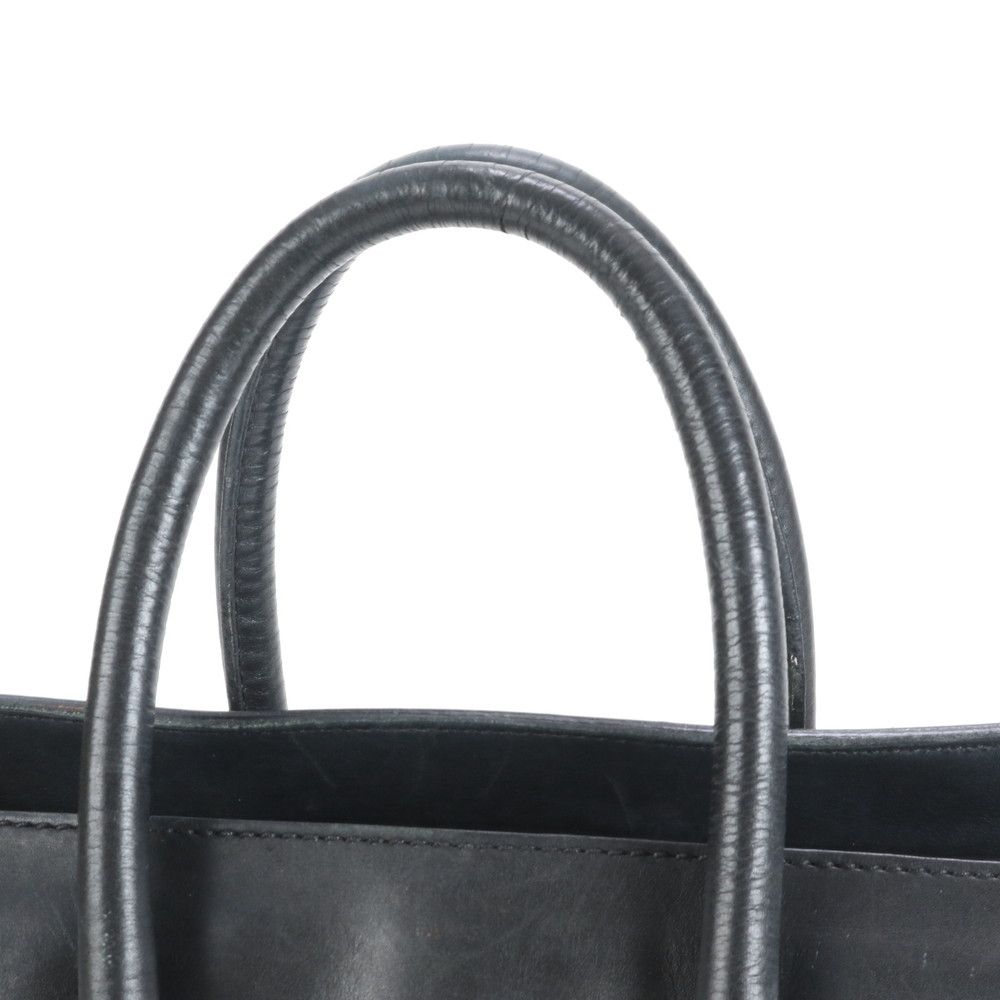 セリーヌ ラゲージ ミニ ショッパー レザー トート バッグ ハンド ブラック 黒 婦人 レディース RCE CY31-9