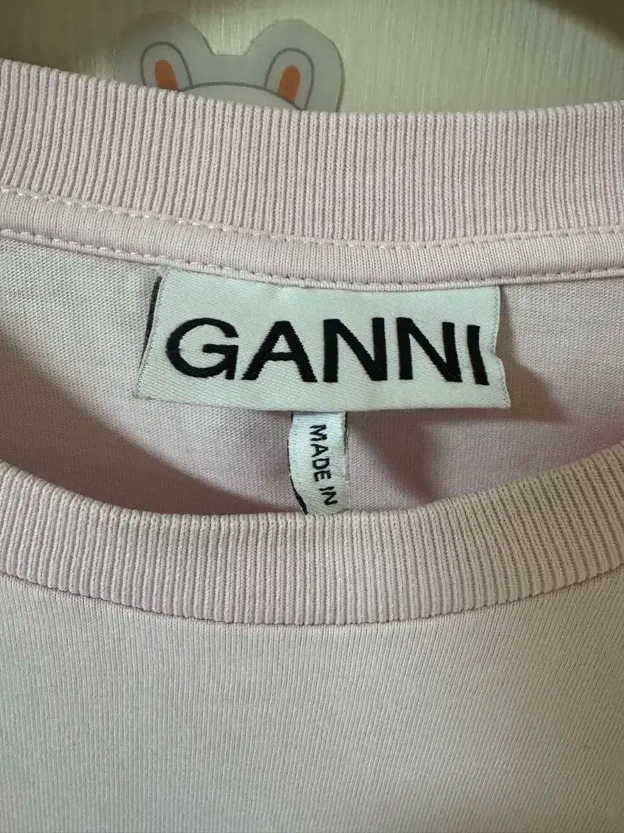 GANNI ガニー 蝶 プリンティング 半袖 Tシャツ