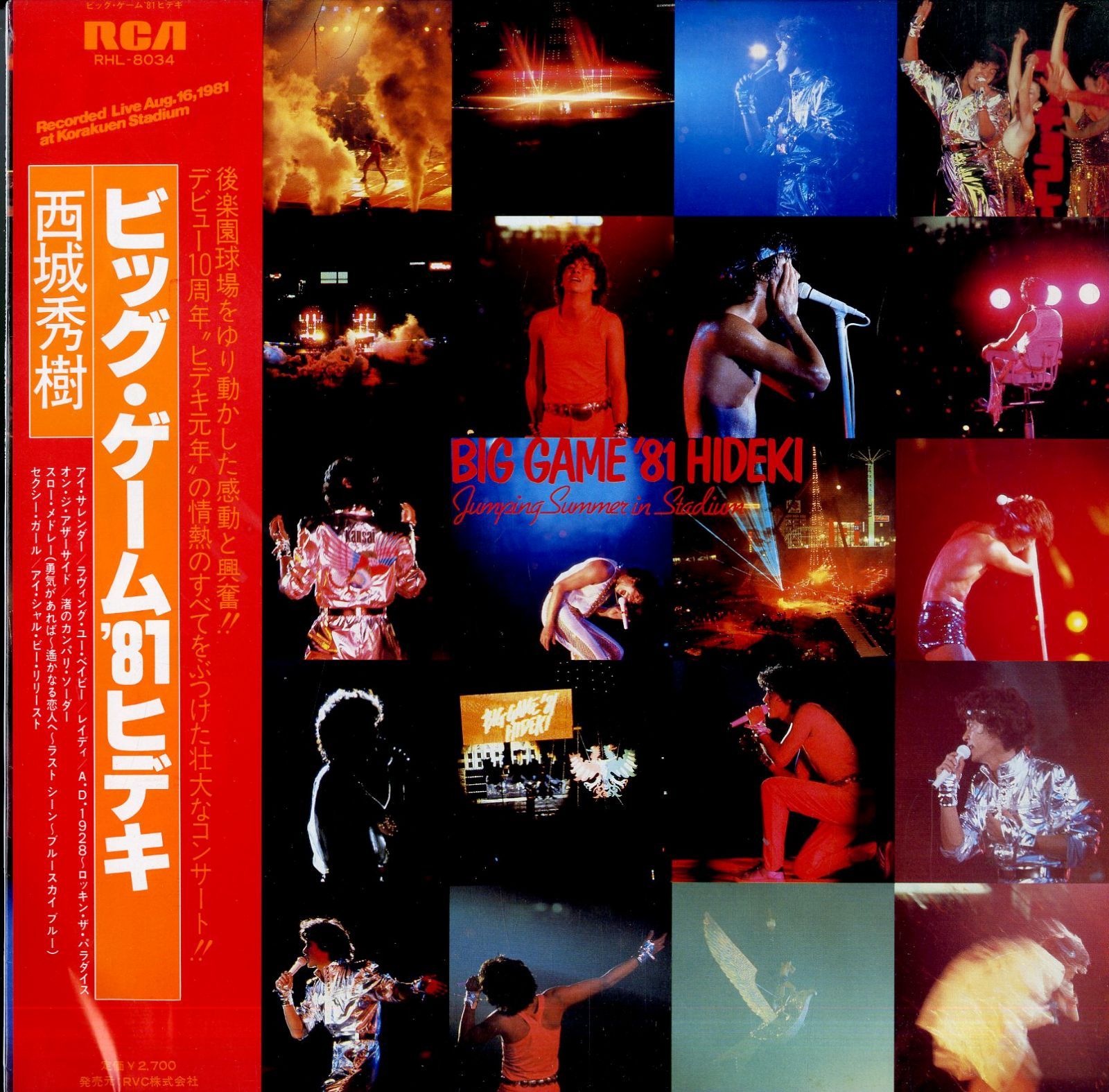 LP1枚 / 西城秀樹 / ビッグ・ゲーム81ヒデキ（1981年：RHL-803428FB