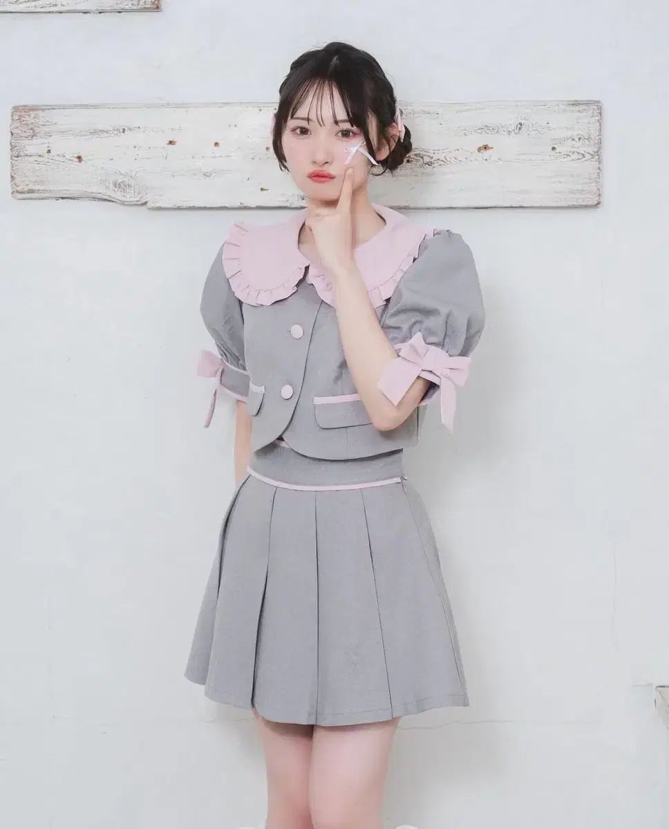 30日間返品交換可能！ ハニーシナモン リボン セットアップ 達成