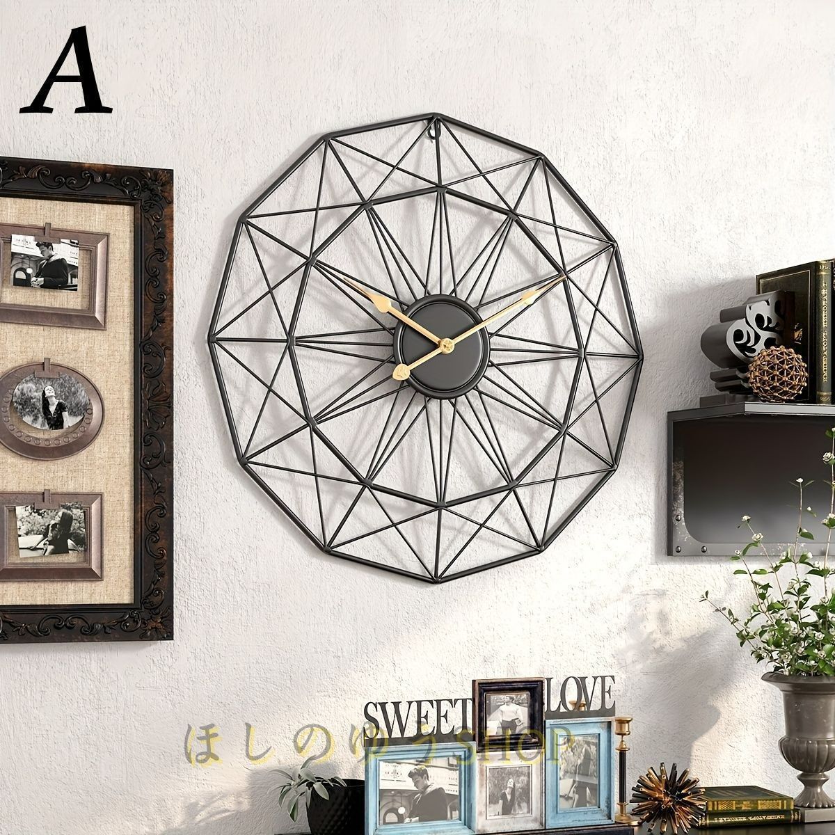 掛け時計 壁掛け ラウンド サイレントクロック 静音設計 単三電池