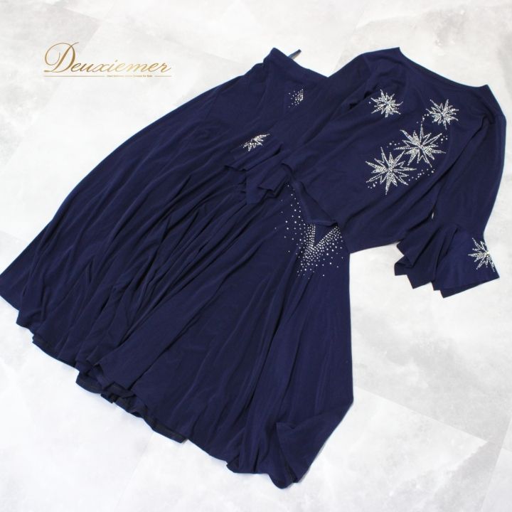 社交ダンス 衣装 スタンダード 上下セット ツーピース レッスンウェア