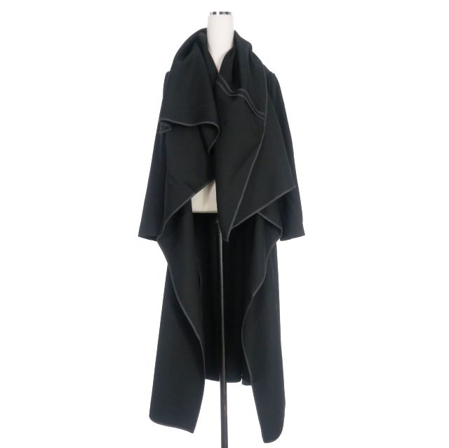 コムデギャルソン COMME des GARCONS 90s ウールギャバ ドレープロングコート ジャケット M ブラック 黒 GC-04002M